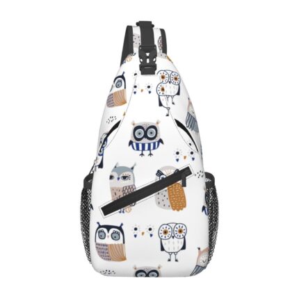 Quirky Owl Print Sling Bag